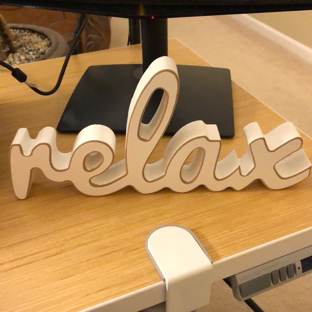 Relax Wood Design Art for office, home or spa
